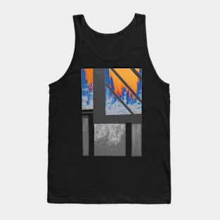 Blue Cityscape night Tank Top